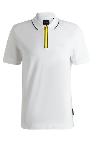 Polo Porsche x BOSS de algodón elástico Regular fit