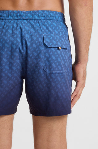 Traje de Baño BOSS Con logo estampado en degradado.