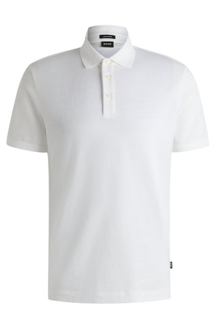 Polo Shirt BOSS Regular Fit de punto en algodón y lino