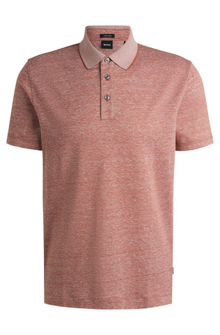 Polo Shirt BOSS Regular Fit de punto en algodón y lino