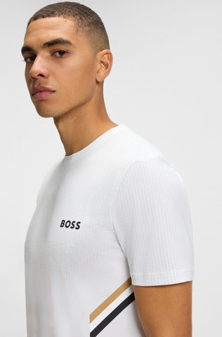 T-Shirt BOSS Dry fit Active en Piqué Slim fit