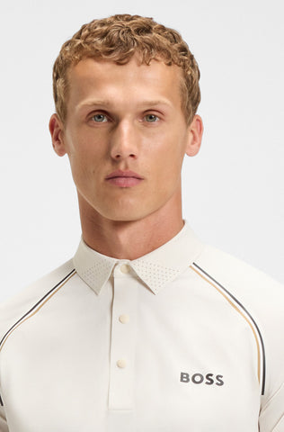 Polo BOSS Active Slim Dry fit Quick Dry con Stretch y Control de Olor