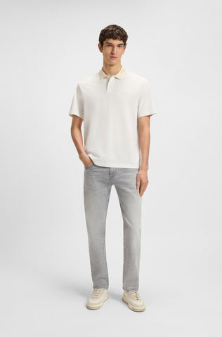 Polo BOSS de Cuello Estampado en Piqué Relaxed fit