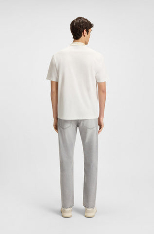 Polo BOSS de Cuello Estampado en Piqué Relaxed fit