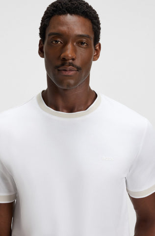 T-Shirt BOSS Slim fit de algodón Mercerizado