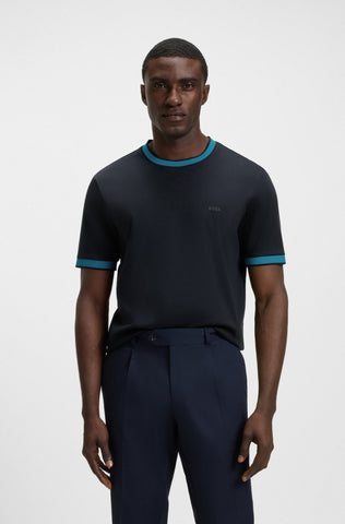 T-Shirt BOSS Slim fit de algodón Mercerizado