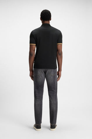 Polo BOSS de algodón mercerizado y estructurado Slim Fit