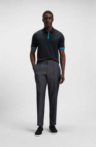 Polo BOSS de algodón mercerizado y estructurado Slim Fit