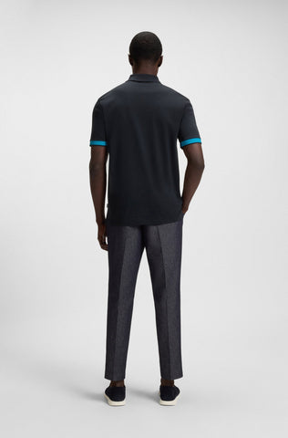 Polo BOSS de algodón mercerizado y estructurado Slim Fit