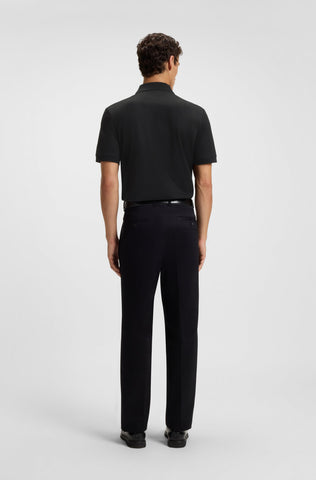 Polo BOSS Zip-placket Algodón Mercerizado Regular fit
