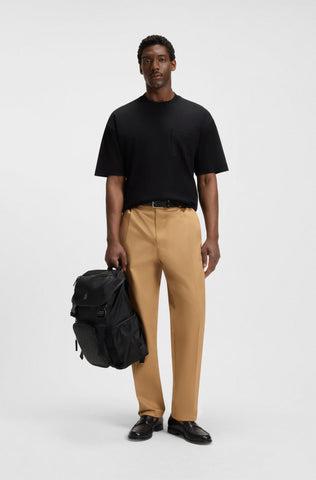 T-Shirt BOSS de algodón mercerizado con monograma Doble B Oversize Fit