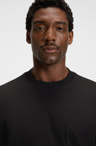 T-Shirt BOSS de algodón mercerizado con monograma Doble B Oversize Fit