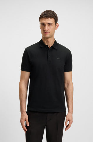 Polo BOSS jacquard Regular fit en Algodón