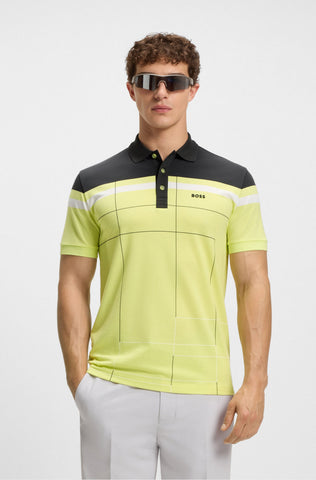Polo BOSS Slim fit Active slim Dry fit quick-dry algodón con stretch