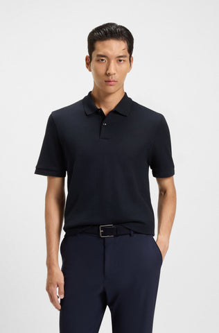 Polo BOSS Regular fit en Algodón Fino Transpirable Con Estructuras de Espiga