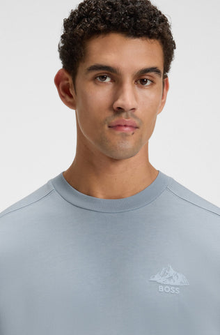 T-Shirt BOSS Relaxed-fit Con detalle en Logo