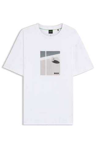 T-Shirt BOSS Active Pima Cotton con Diseño de temporada Regular Fit