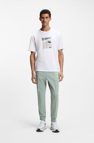 T-Shirt BOSS Active Pima Cotton con Diseño de temporada Regular Fit