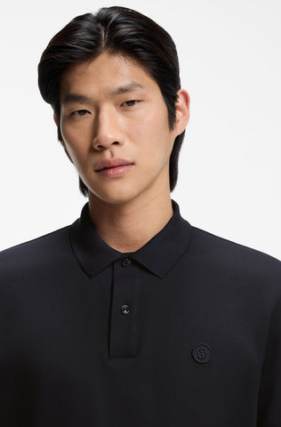 Polo Shirt BOSS de piqué de algodón con monograma Double B Regular Fit