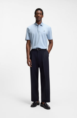 Polo BOSS C-Parris 01 Mercerized Regular Fit - Azul Claro