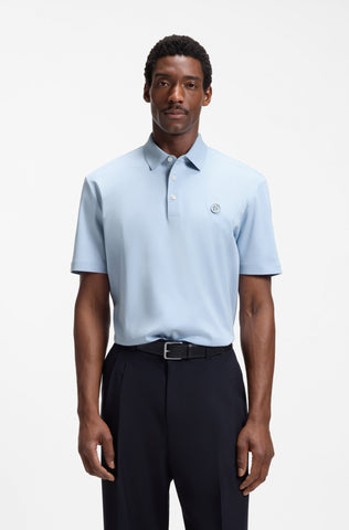 Polo BOSS C-Parris 01 Mercerized Regular Fit - Azul Claro