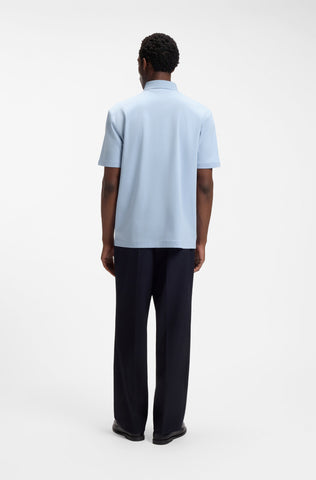 Polo BOSS C-Parris 01 Mercerized Regular Fit - Azul Claro