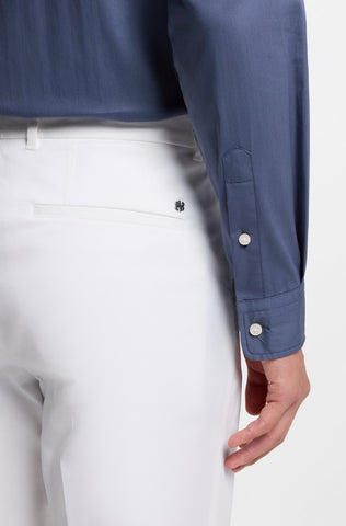 Camisa BOSS Poplin Slim Fit con Stretch de Logo Doble B Bordado