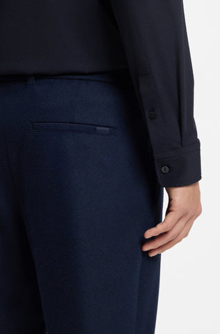 Camisa BOSS de Vestir con estampado sutil Slim Fit y Stretch en punto técnico