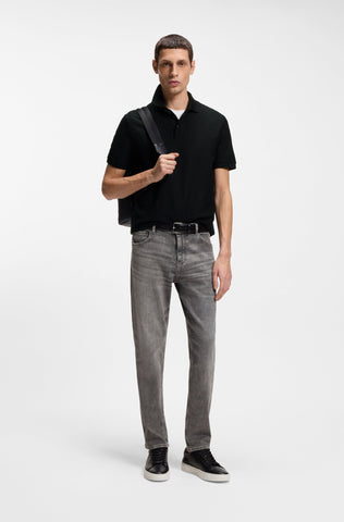 Polo Shirt BOSS de Algodón Jacquard de Monograma Regular Fit