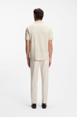 Polo Shirt BOSS de Algodón Jacquard de Monograma Regular Fit