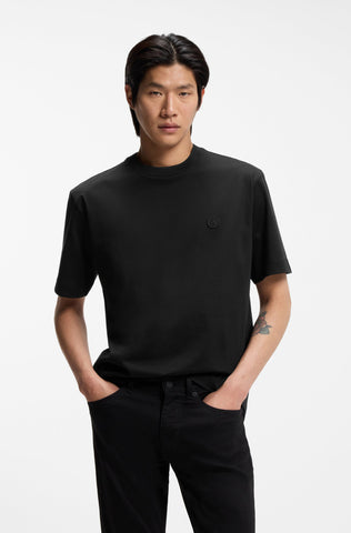 T-Shirt BOSS de algodón mercerizado con monograma de doble B Relaxed Fit
