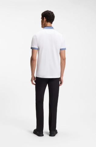 Polo BOSS PL_Member Regular Fit - Blanco
