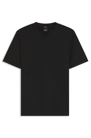 T Shirt BOSS Mercerizado Regular Fit con Detalles en Contraste