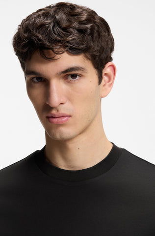 T Shirt BOSS Mercerizado Regular Fit con Detalles en Contraste
