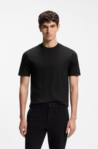 T Shirt BOSS Mercerizado Regular Fit con Detalles en Contraste