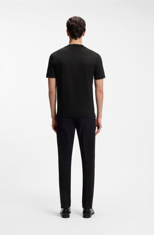 T Shirt BOSS Mercerizado Regular Fit con Detalles en Contraste