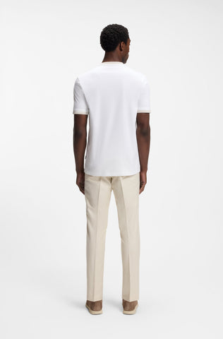 T Shirt BOSS Mercerizado Regular Fit con Detalles en Contraste