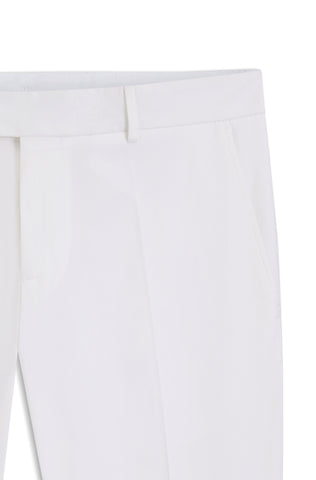 Pantalones BOSS ajustados de algodón elástico lavable - Blanco