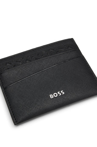 Tarjetero BOSS Daxter_MP_S Card Hombre en Piel Regenerada Negra