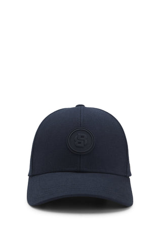 Gorra BOSS Zed-CA-B-Icon de Algodón con Monograma Double B – Azul Oscuro