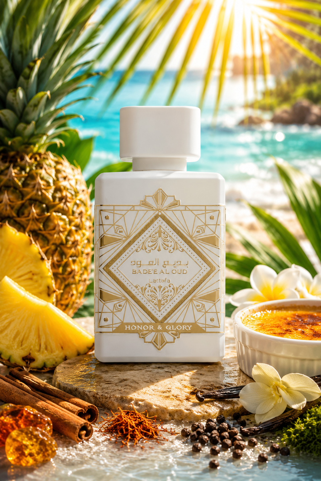 Perfume Lattafa Bade’e Al Oud Honor & Glory Eau de Parfum 3.4 oz - Para mujer