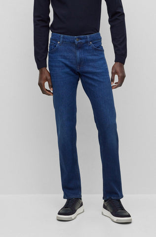Jeans Boss Regular Fit in Dark Blue Comfort Strech - tiendadicons.com