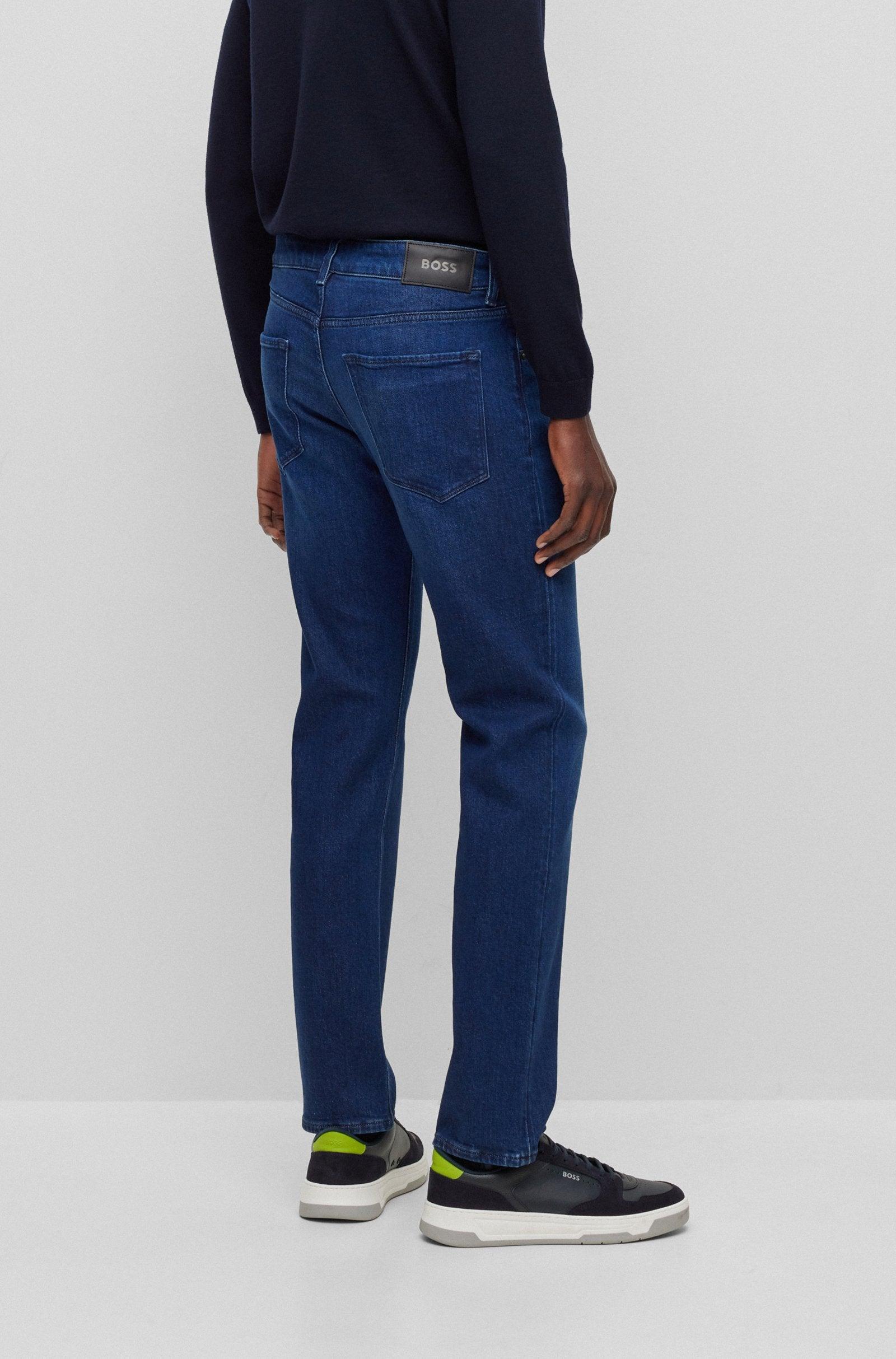 Jeans Boss Regular Fit in Dark Blue Comfort Strech - tiendadicons.com