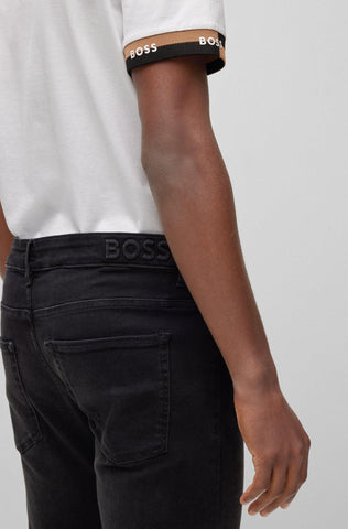 Jeans Boss Slim Fit In Black-Black Supreme-Movement - tiendadicons.com