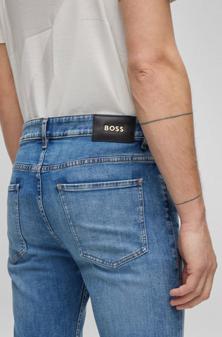 Jeans Boss Slim Fit Mid-Blue Italian Made - tiendadicons.com