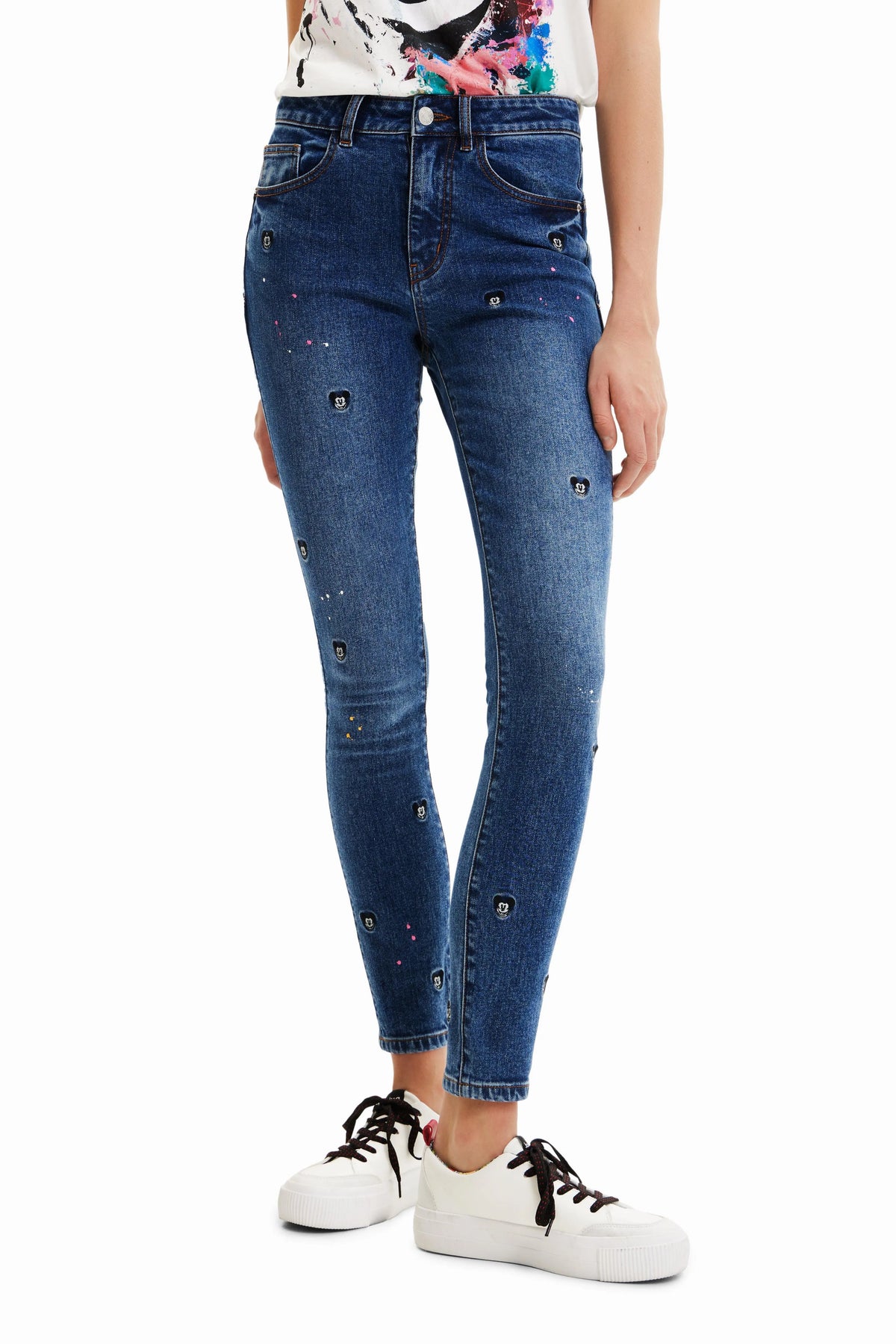 Jeans Desigual x Disney Slim - tiendadicons.com