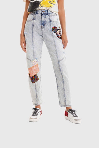 Jeans Vaqueros Relaxed Mickey Mouse - tiendadicons.com