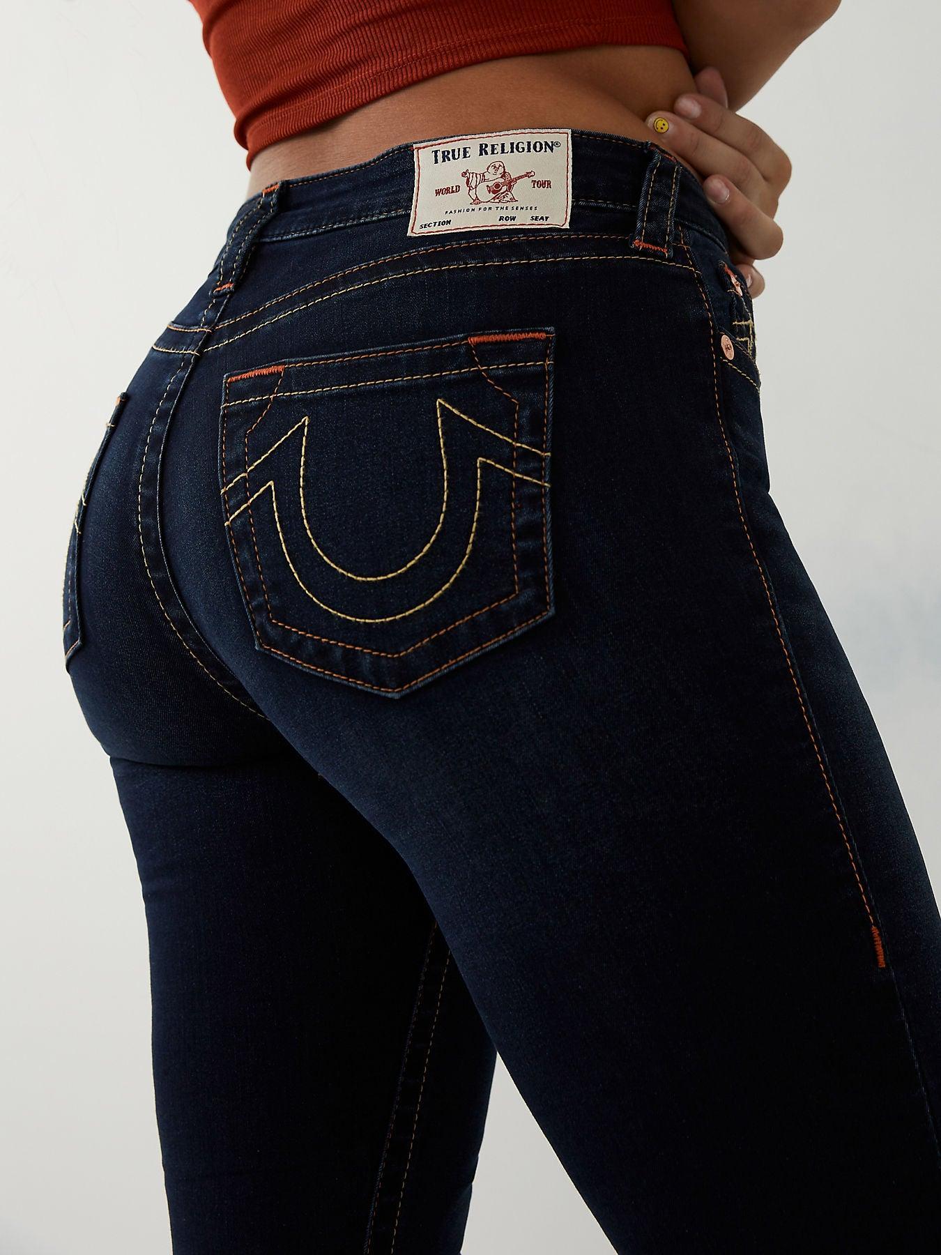 Jennie Curvy True Religion Skinny Jeans Dark - 201563 - tiendadicons.com