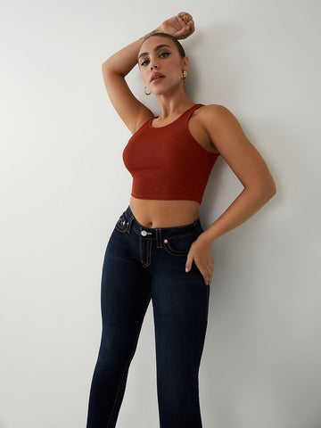 Jennie Curvy True Religion Skinny Jeans Dark - 201563 - tiendadicons.com