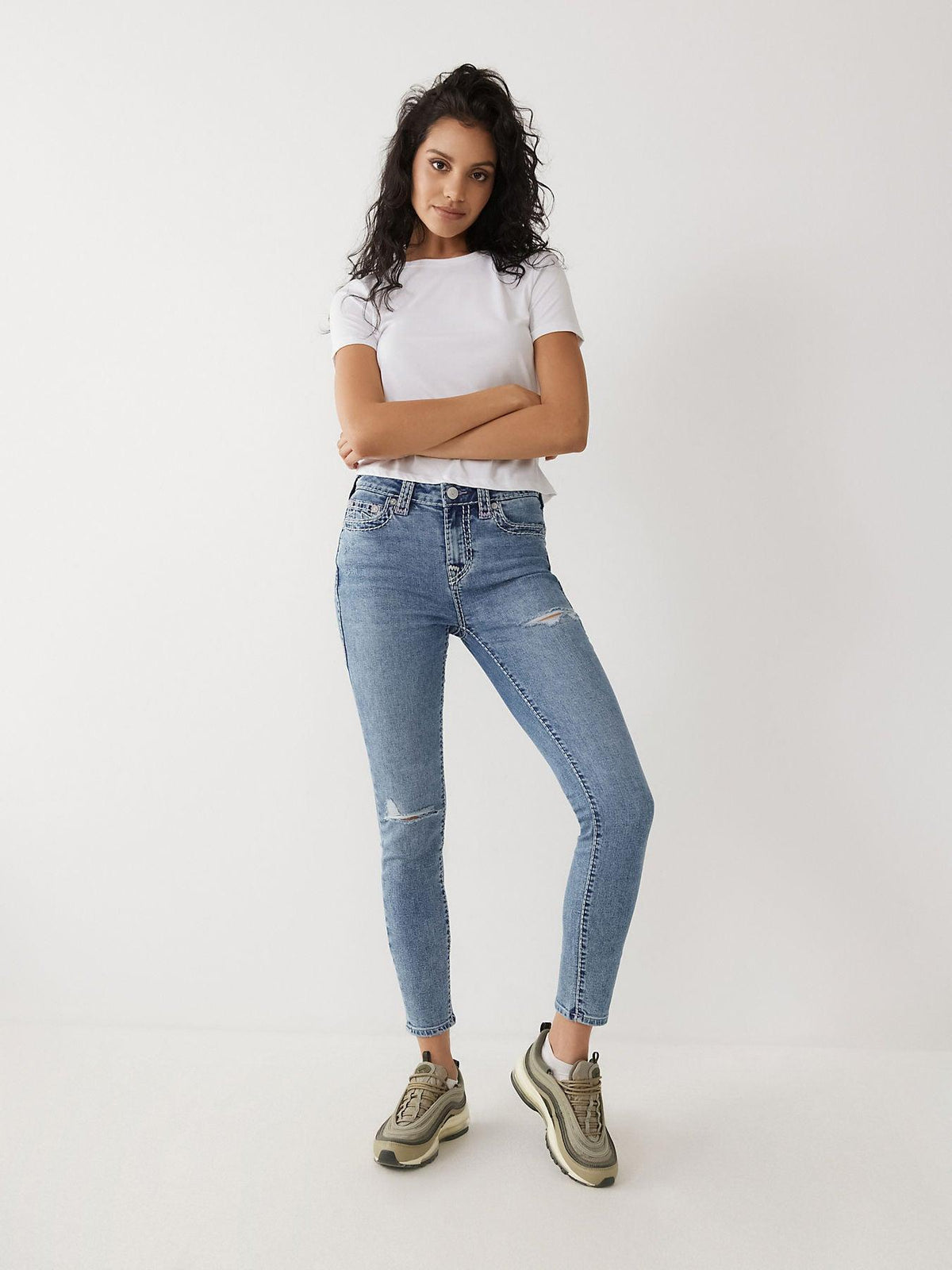 Jennie Super T True Religion Curvy Skinny Jeans 205230 - tiendadicons.com